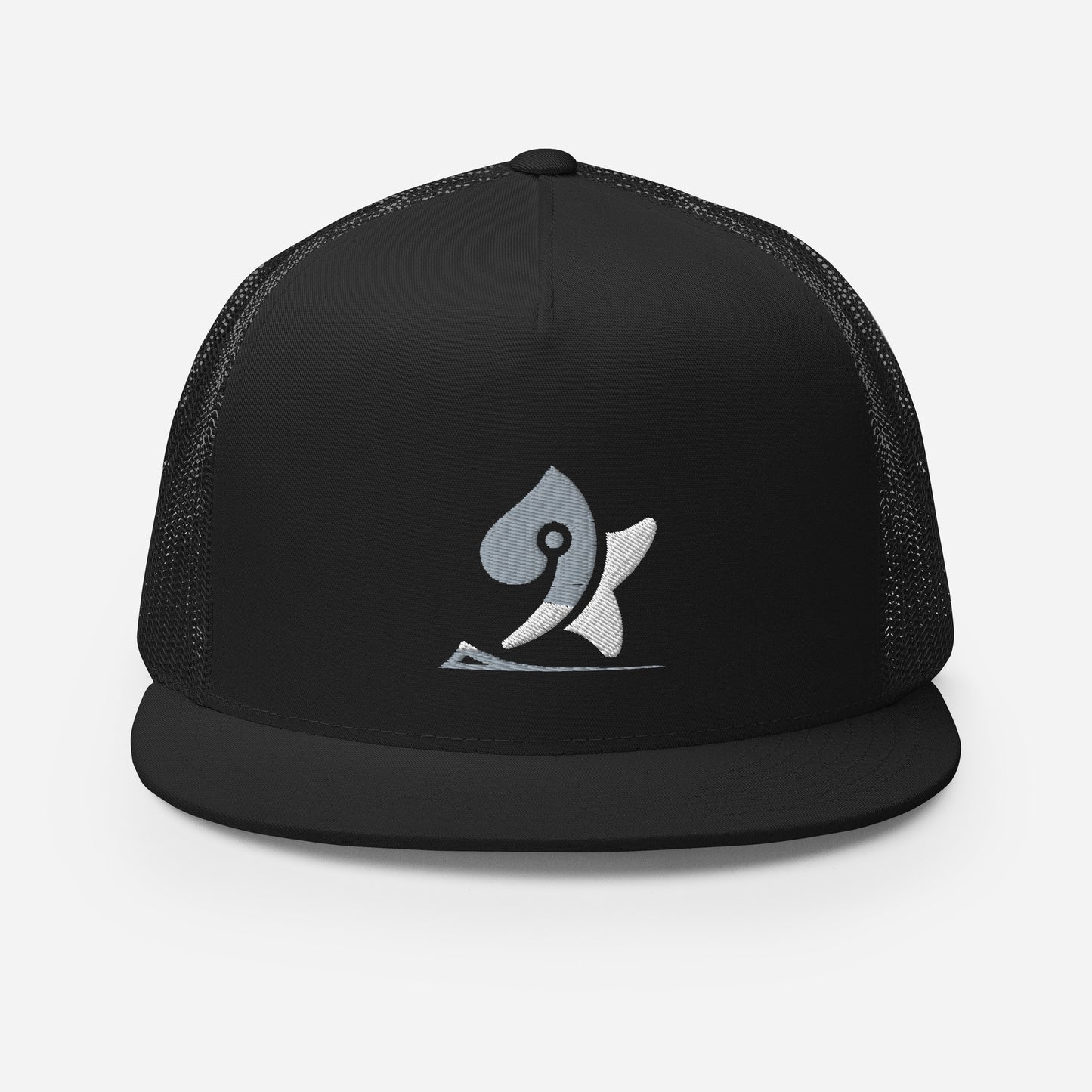 Pleyades gray/white L logoTrucker Cap