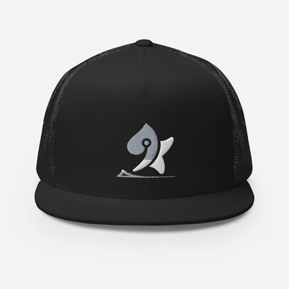 Pleyades gray/white L logoTrucker Cap