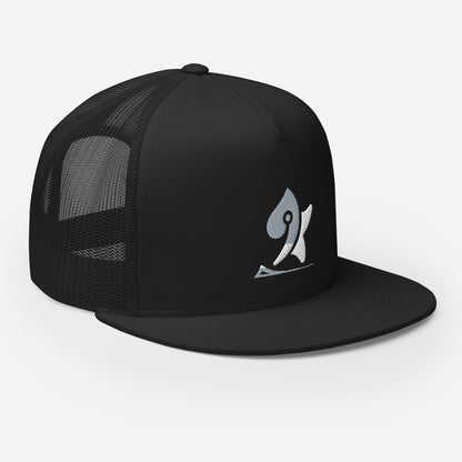 Pleyades gray/white L logoTrucker Cap