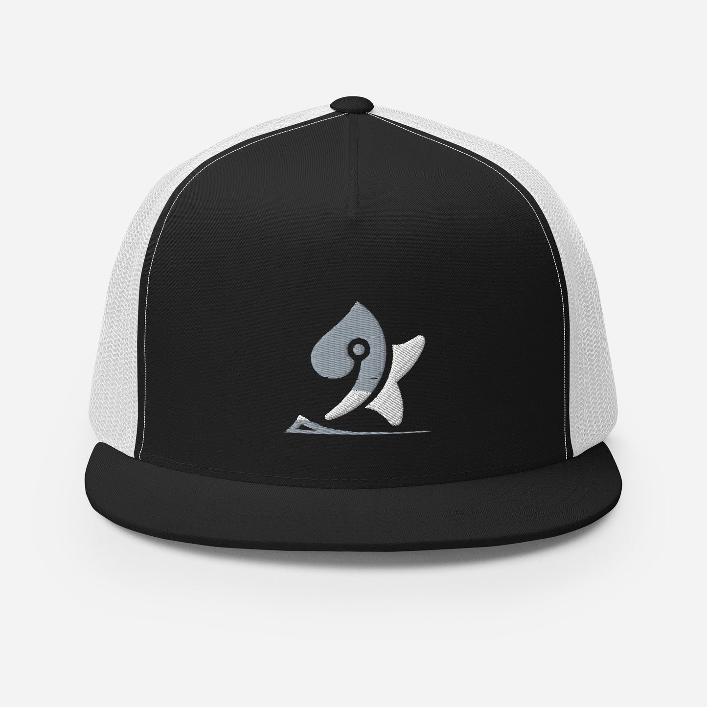 Pleyades gray/white L logoTrucker Cap