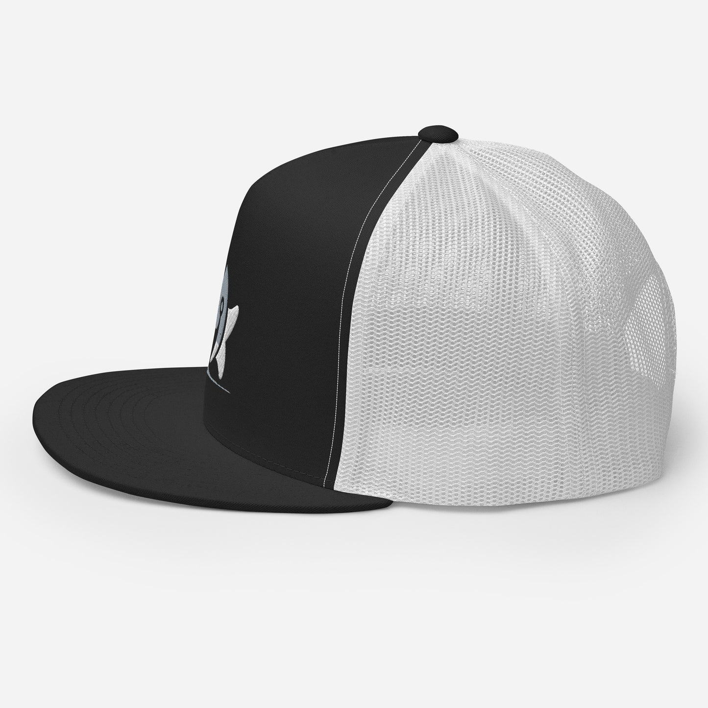 Pleyades gray/white L logoTrucker Cap