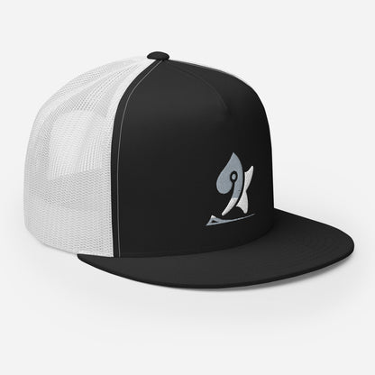 Pleyades gray/white L logoTrucker Cap