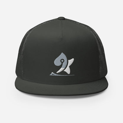 Pleyades gray/white L logoTrucker Cap