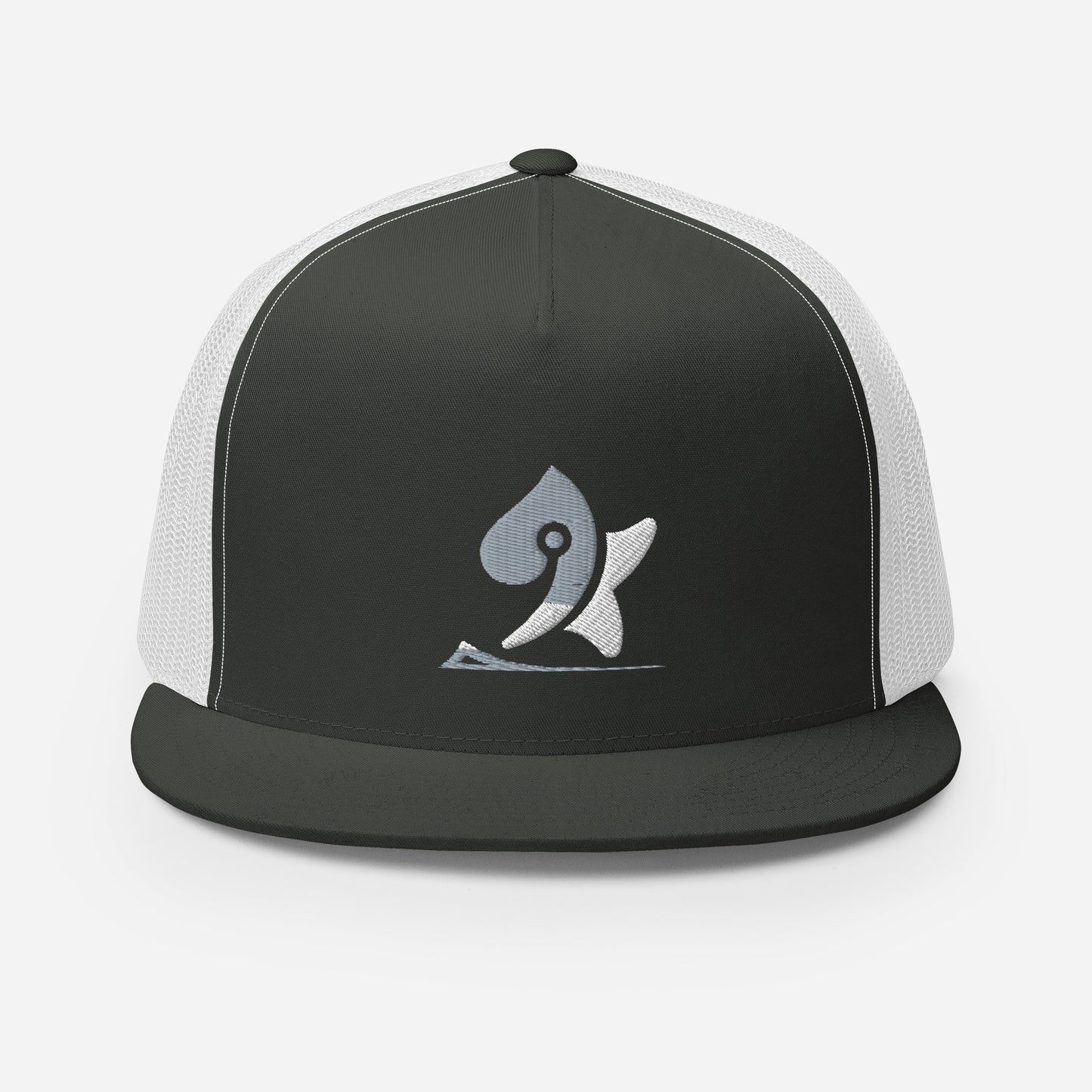 Pleyades gray/white L logoTrucker Cap