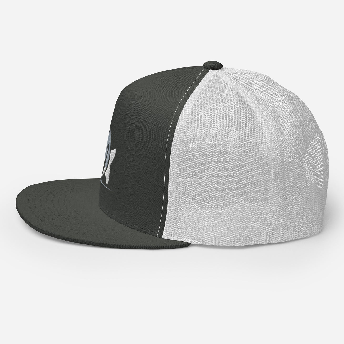 Pleyades gray/white L logoTrucker Cap