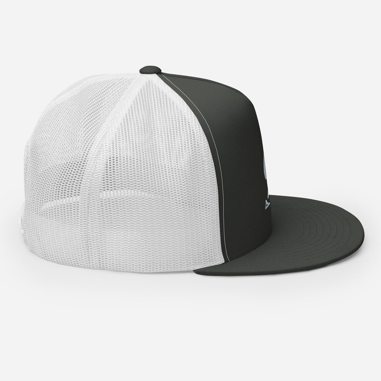 Pleyades gray/white L logoTrucker Cap
