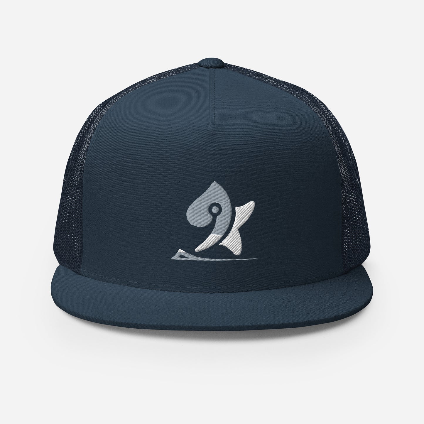 Pleyades gray/white L logoTrucker Cap