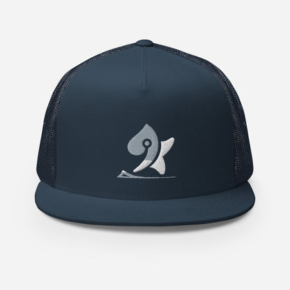 Pleyades gray/white L logoTrucker Cap
