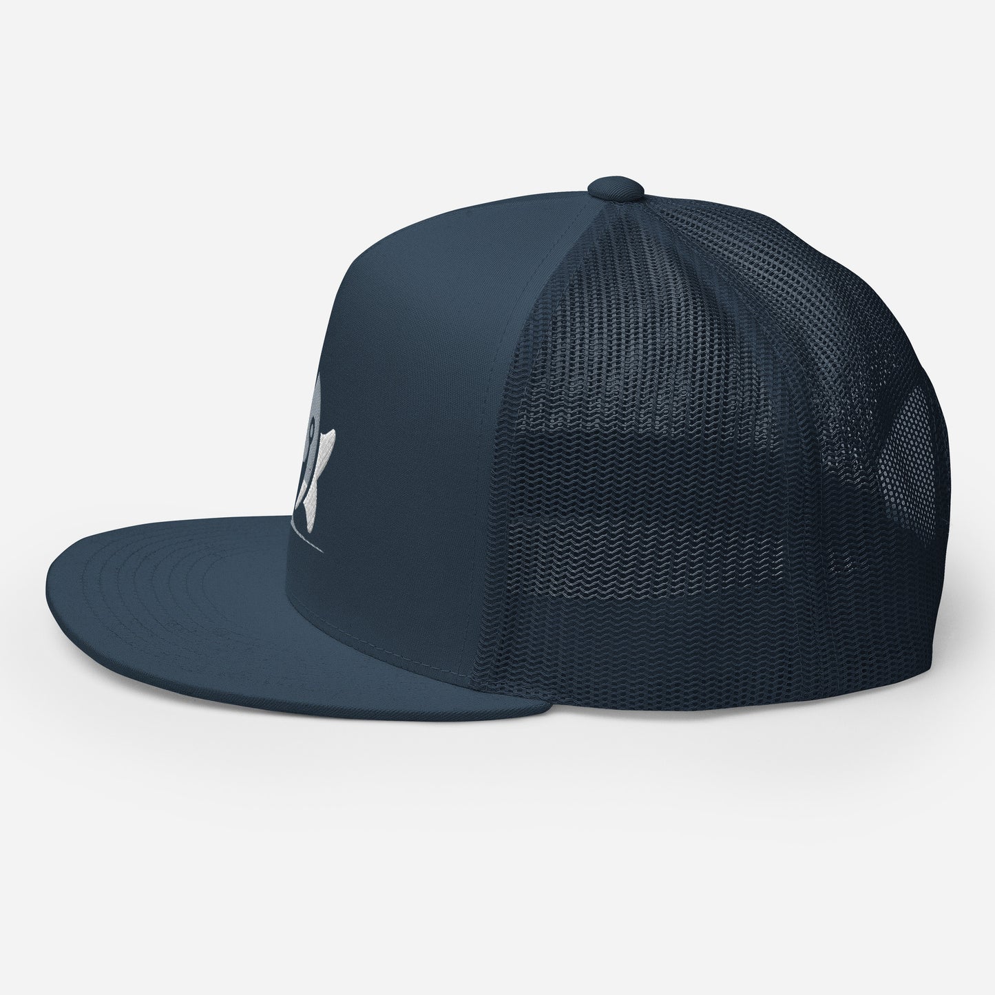 Pleyades gray/white L logoTrucker Cap