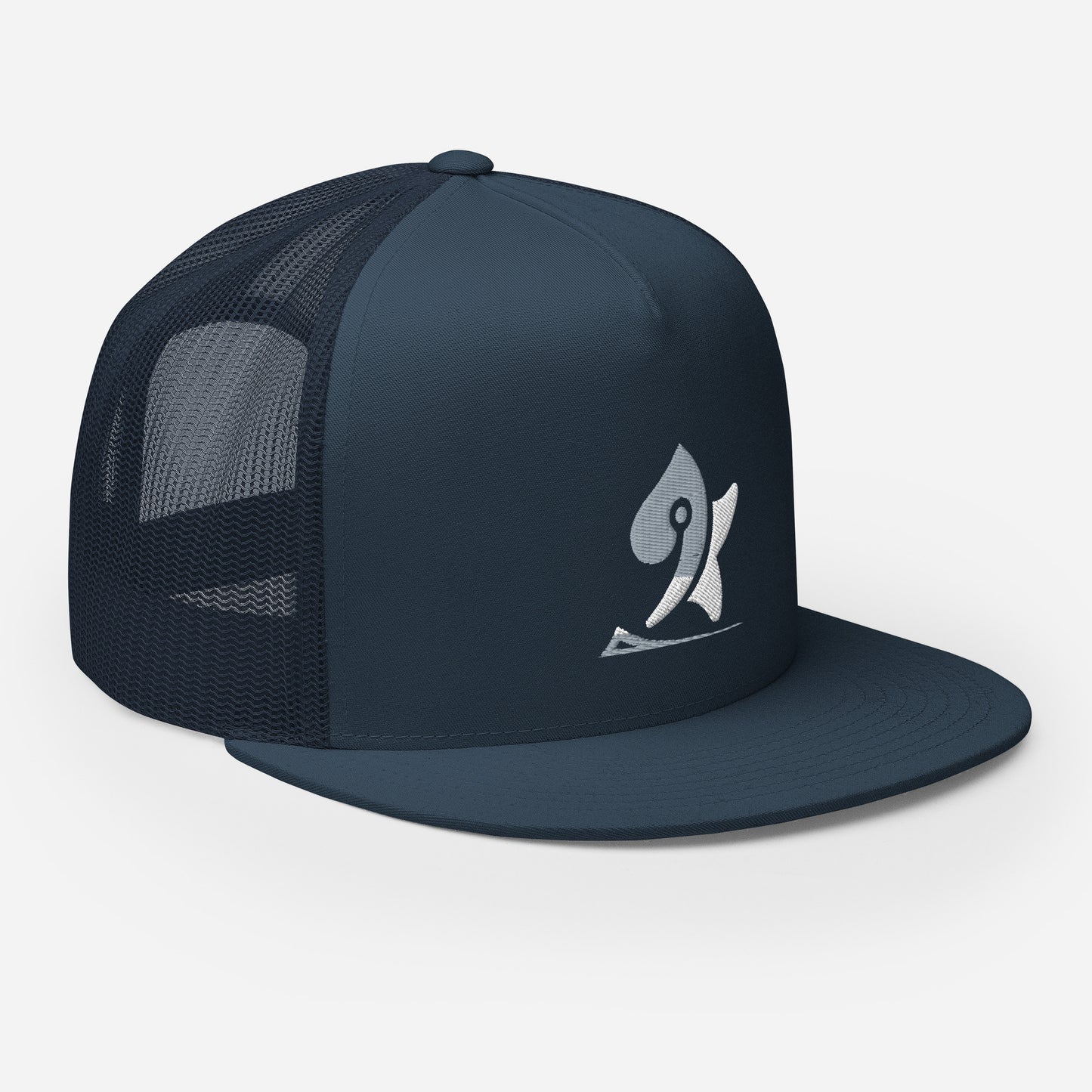 Pleyades gray/white L logoTrucker Cap