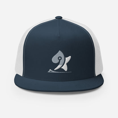 Pleyades gray/white L logoTrucker Cap