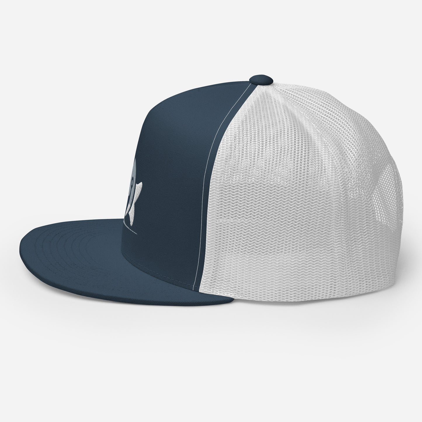 Pleyades gray/white L logoTrucker Cap
