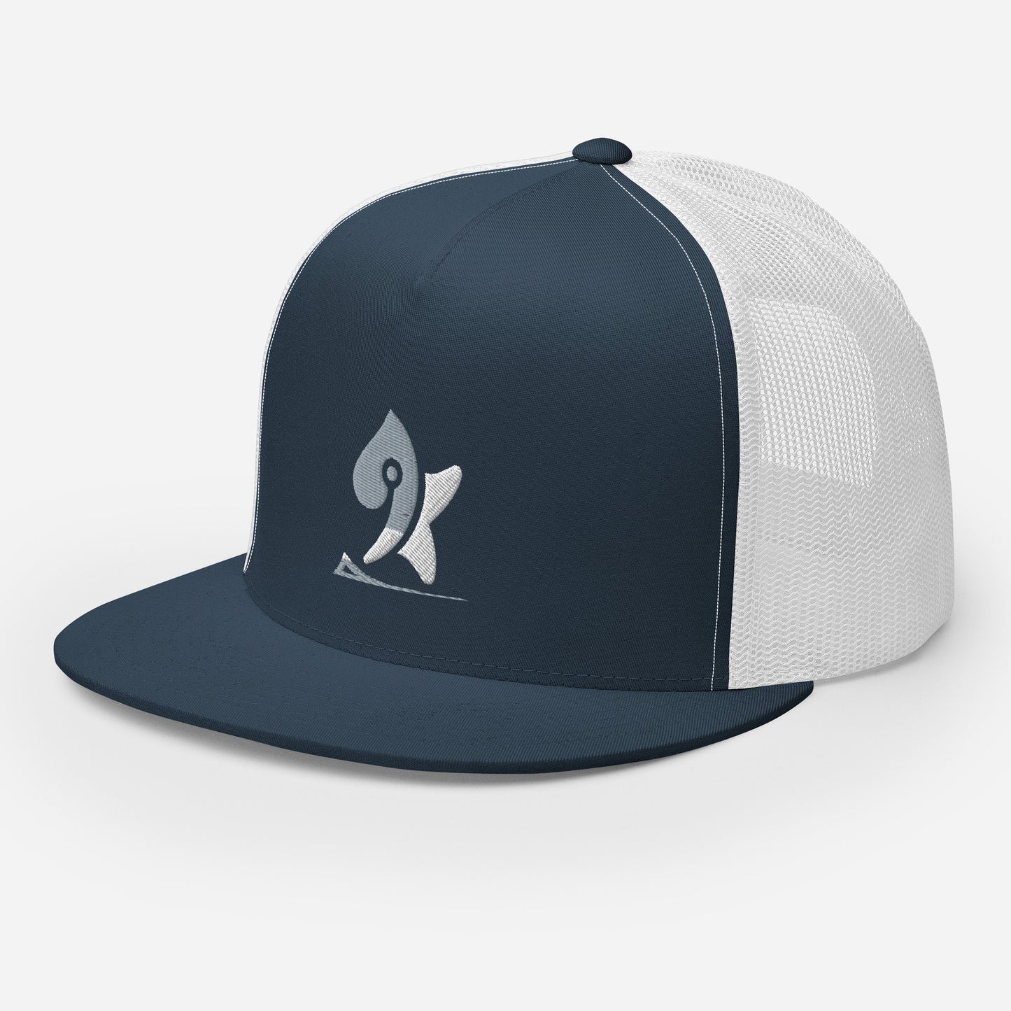 Pleyades gray/white L logoTrucker Cap