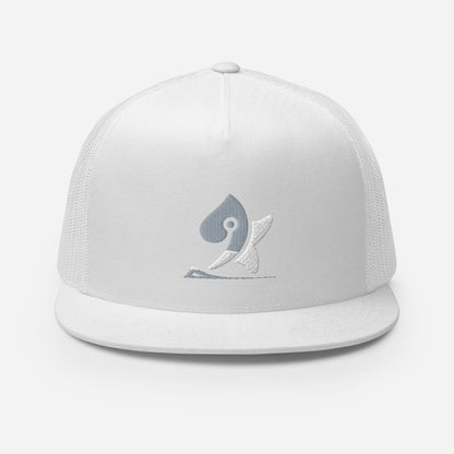 Pleyades gray/white L logoTrucker Cap