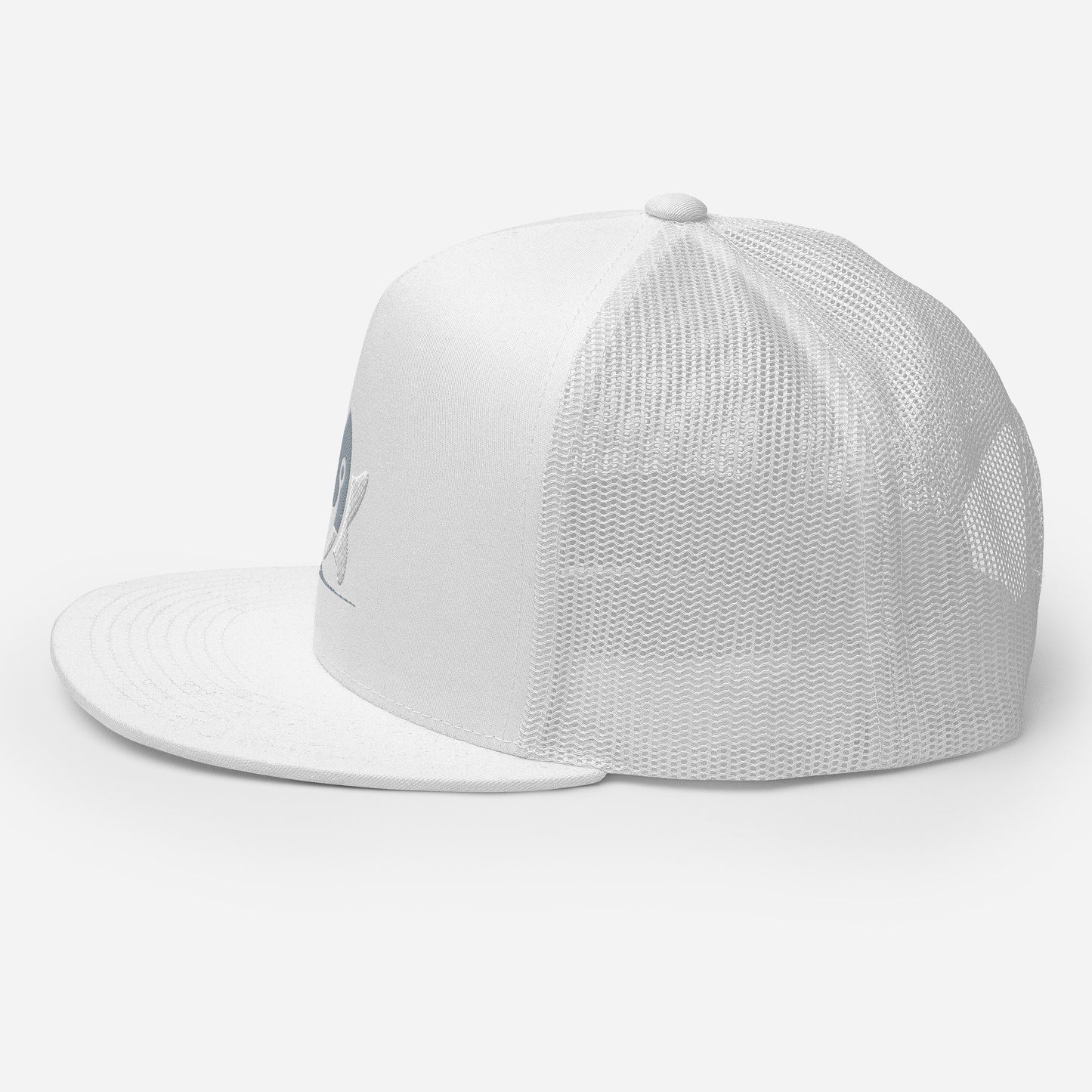 Pleyades gray/white L logoTrucker Cap