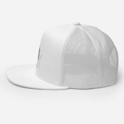 Pleyades gray/white L logoTrucker Cap