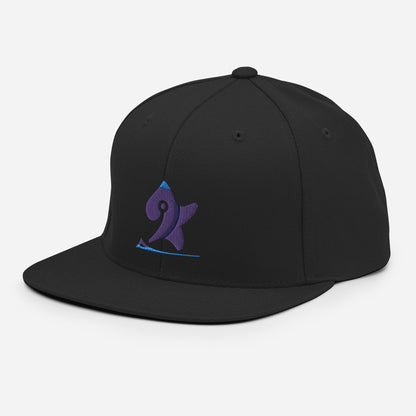 Pleyades purp logo Snapback Hat