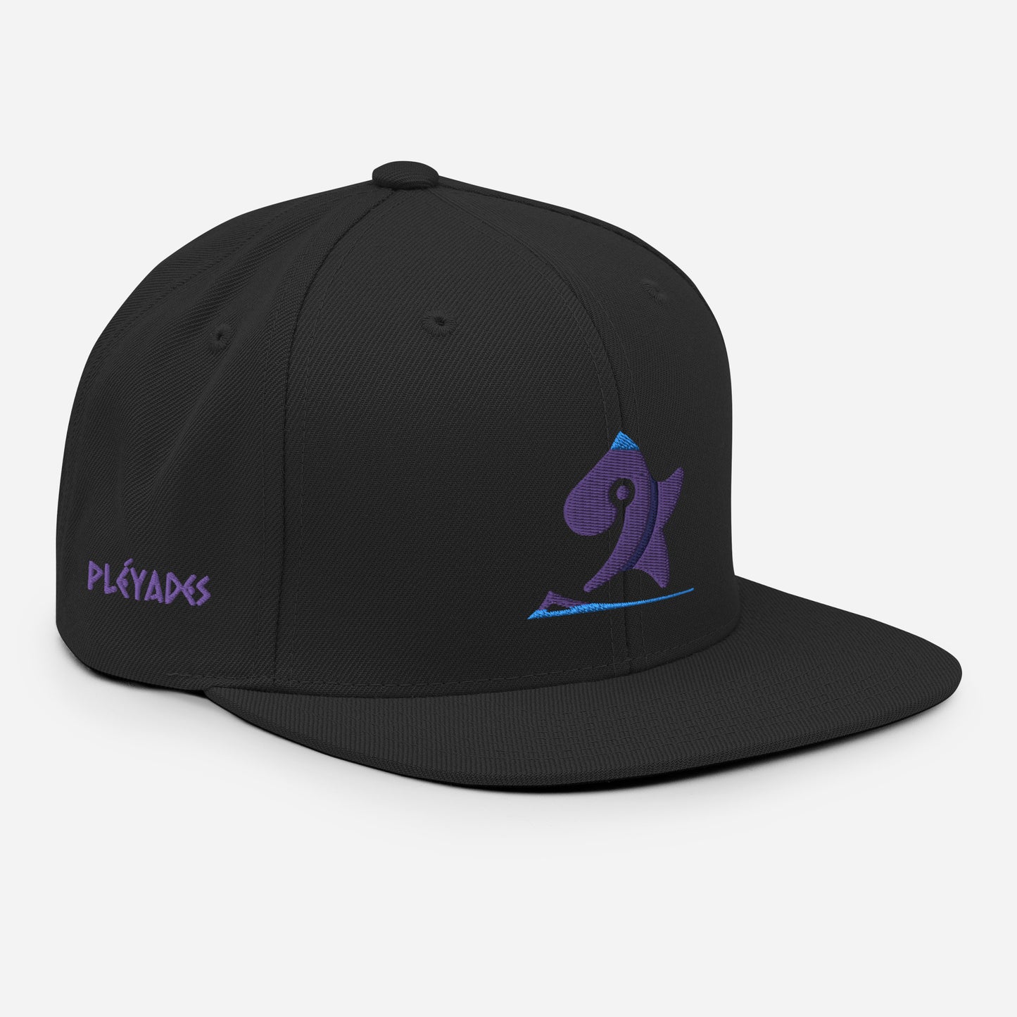 Pleyades purp logo Snapback Hat