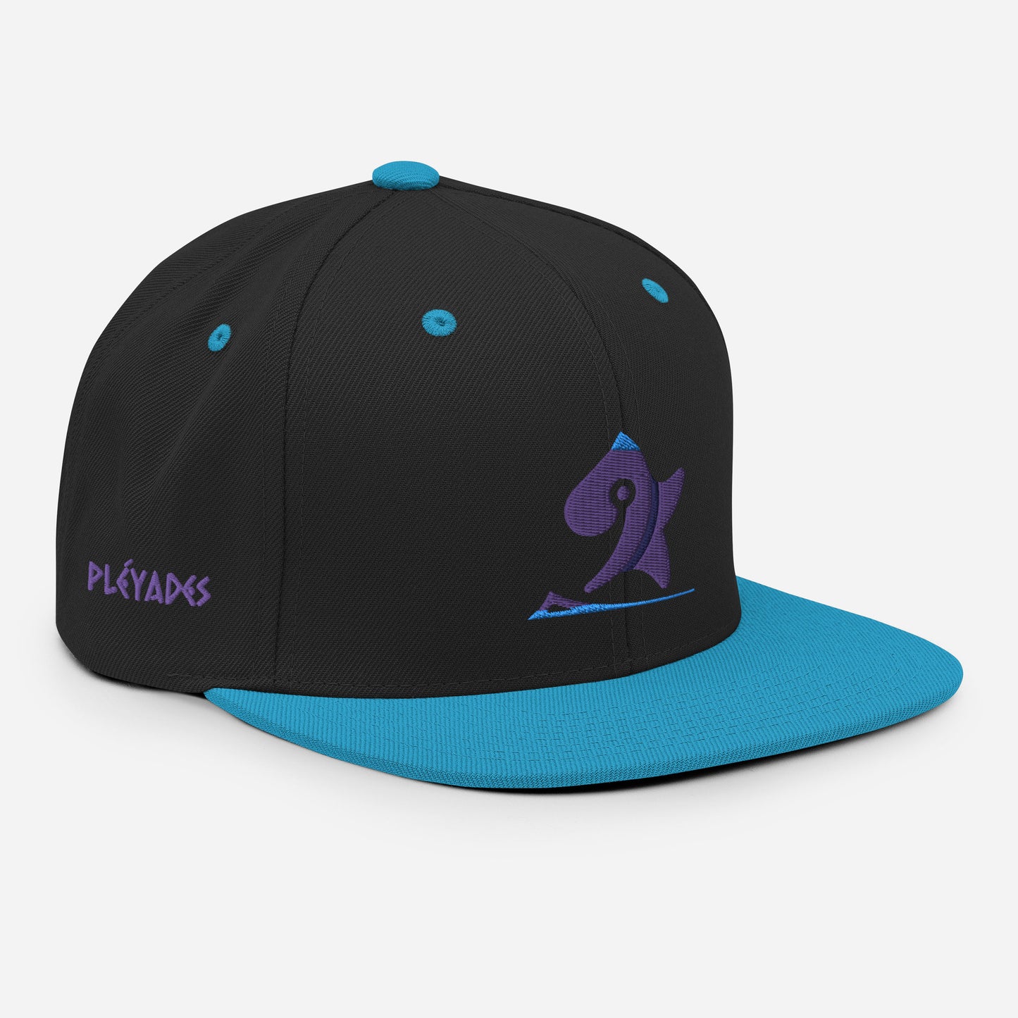 Pleyades purp logo Snapback Hat