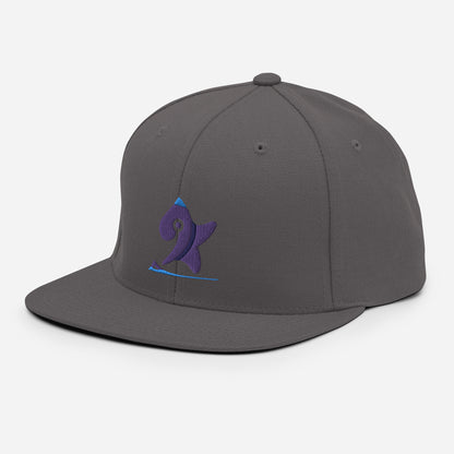 Pleyades purp logo Snapback Hat