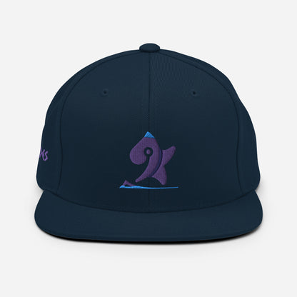 Pleyades purp logo Snapback Hat