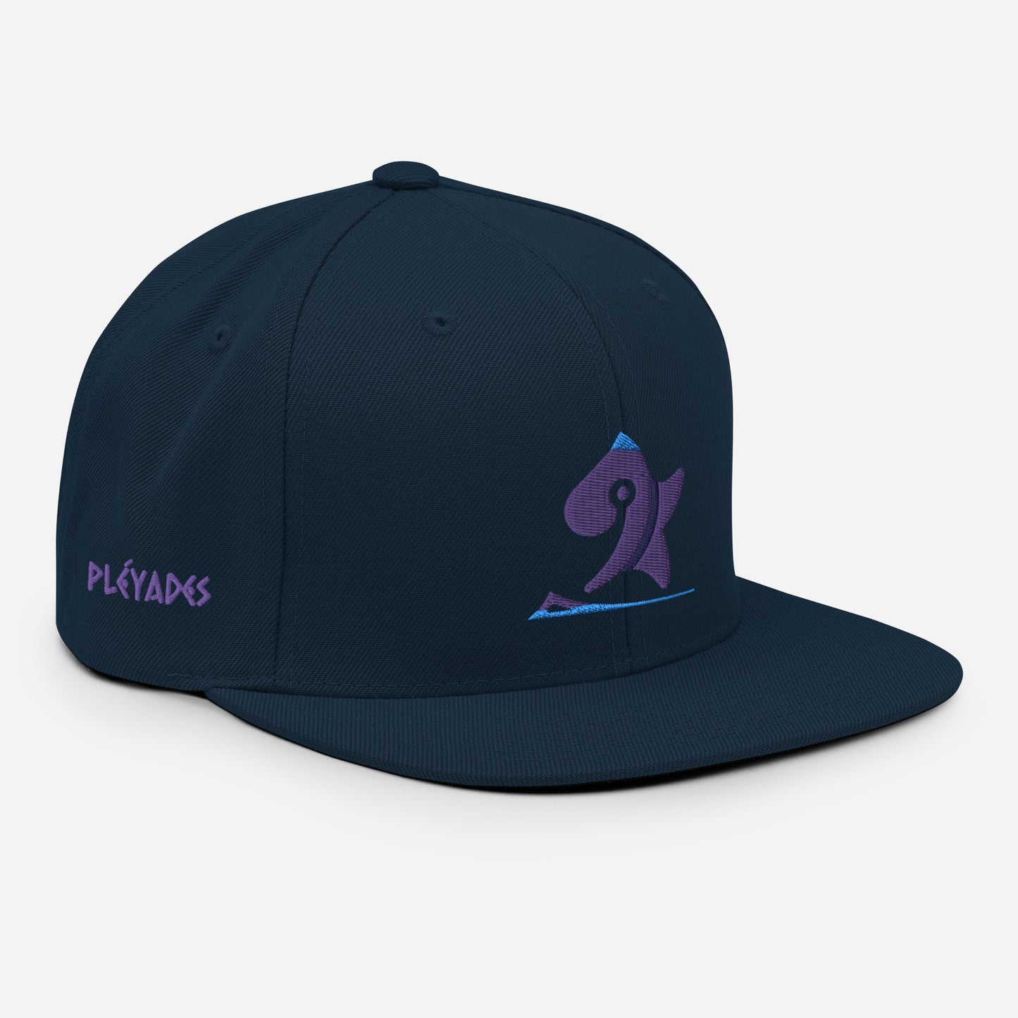 Pleyades purp logo Snapback Hat