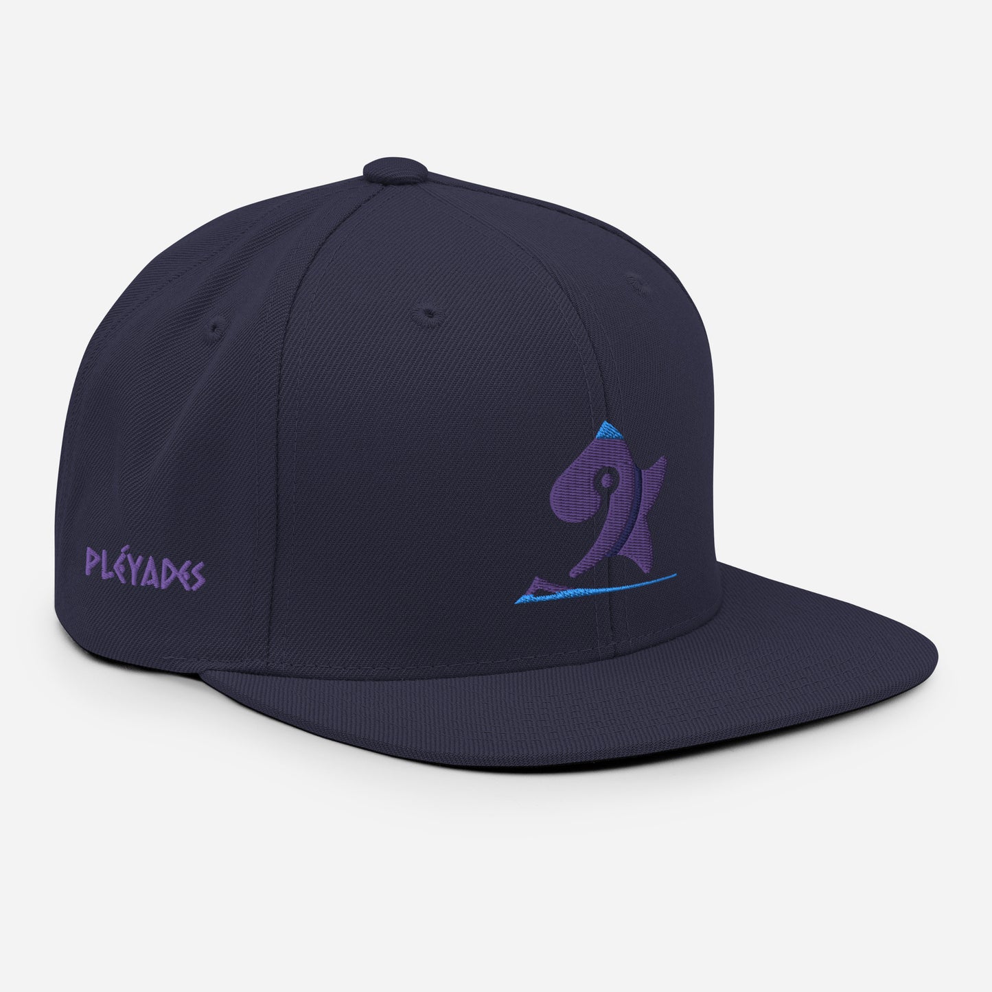 Pleyades purp logo Snapback Hat