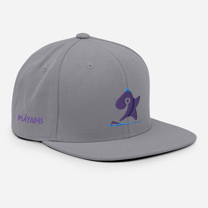 Pleyades purp logo Snapback Hat